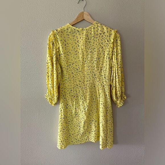 Revolve Faithfull The Brand Edwina Mini Dress La Fica Floral Print Ruffle Size 6 - Picture 8 of 10